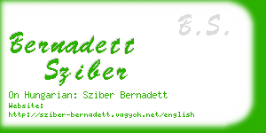 bernadett sziber business card